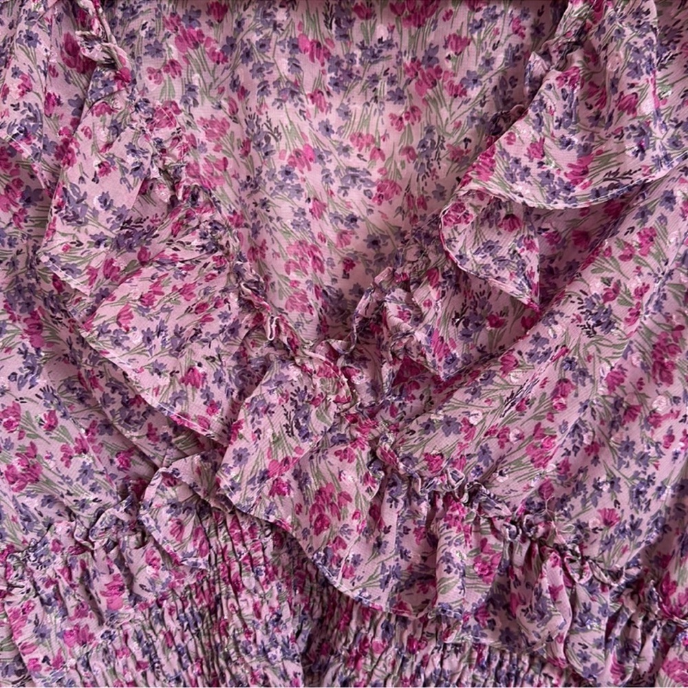 Zara Floral Ruffled Blouse - Picture 5 of 6